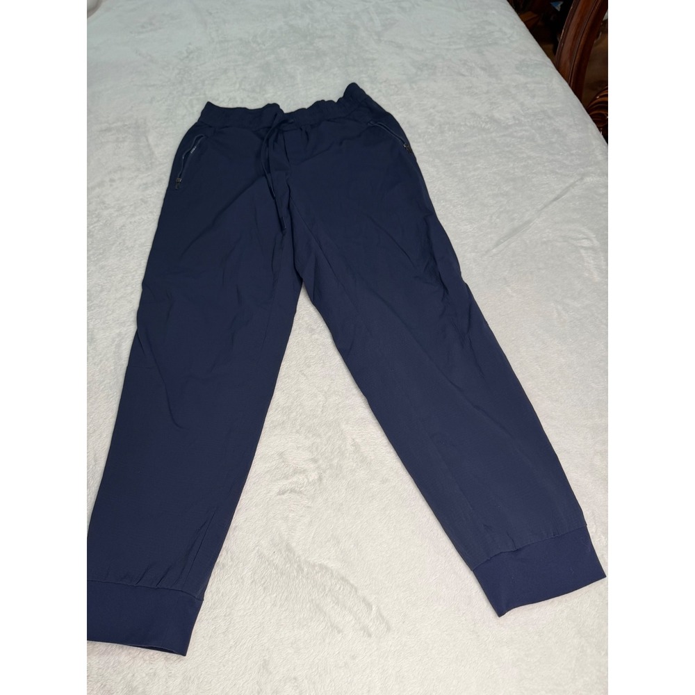 Athleta Navy Blue Trekkie Joggers Tapered Hiking Travel Pants Womens Small S